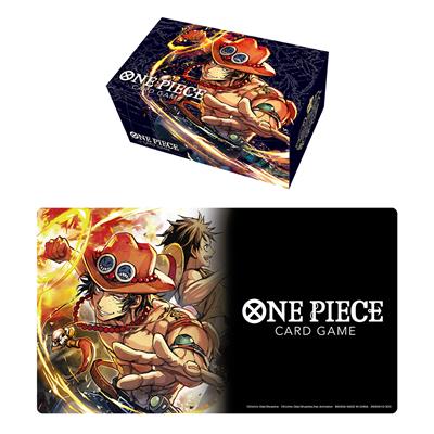 One Piece Card Game Playmat and Storage Box Set -Portgas.D.Ace